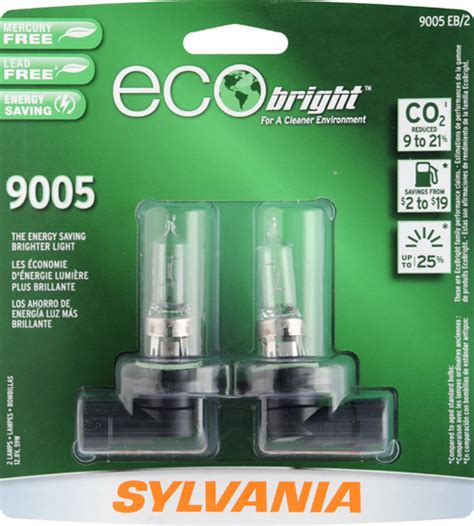 Amazon.com: Sylvania 9005/HB3 EB EcoBright Replacement Bulb (High Beam ...