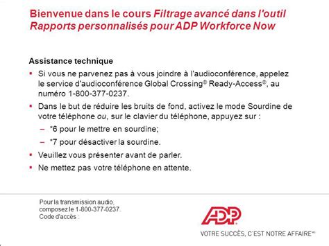 Adp Inc Propri T Exclusive Et Confidentielle D Adp Tous