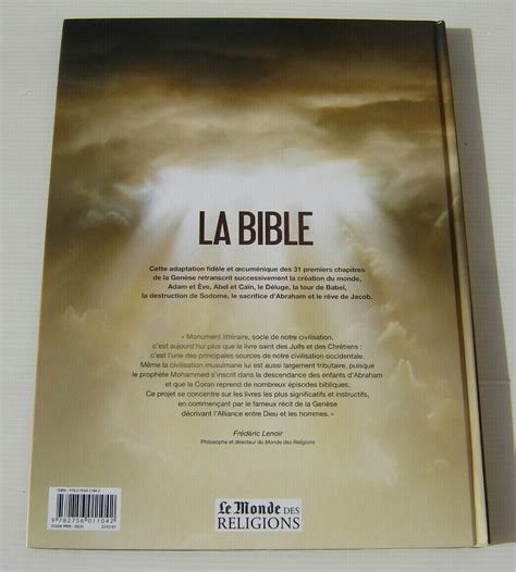 LA BIBLE L Ancien Testament La Genèse 1re partie CAMUS DUFRANNE