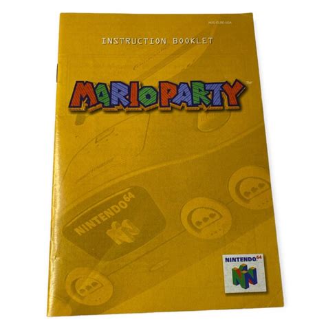 Mario Kart N64 Instruction Booklet Etsy