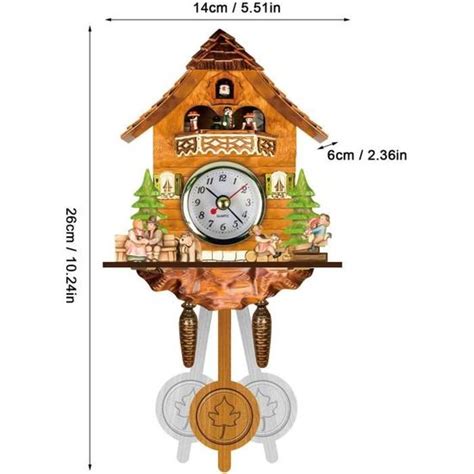 Pendule Coucou De La For T Noire En Bois V Ritable Avec Mouvement