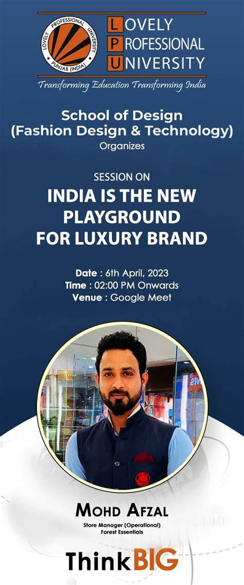 lpu lpudesign webinar luxurybrand learning exposure thinkbig