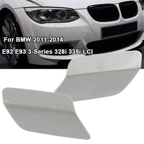 Front Bumper Headlight Washer Cover Cap Unpainted Bumper Trim Primered