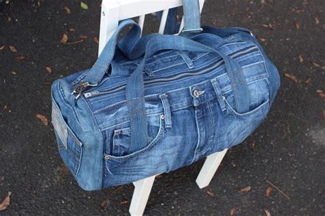 Sac en denim Denim recyclé Big bag Sac décontracté Sac de sport