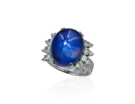 Star Sapphire And Diamond Ring Christies