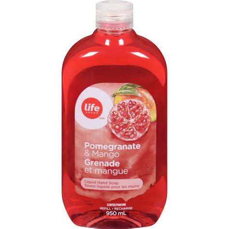 Life Brand Pomegranate And Mango Liquid Hand Soap 950 Ml Ctc Health