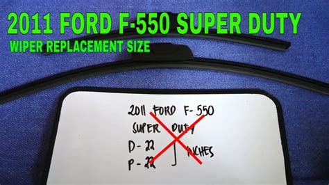 🚗 🚕 2011 Ford F 550 Super Duty Wiper Blade Replacement Size 🔴 Youtube