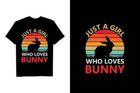 Solo Una Chica Que Ama El Dise O De Camiseta De Vector Retro Bunny