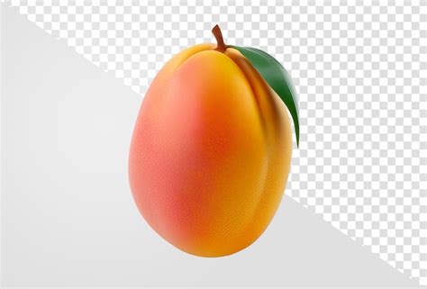 Fruit mangue isolé fond transparent PSD Premium