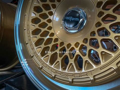 Buy New 18 5x112 Rotiform Style Stance Deep Dish Gold Wheels For Bmw