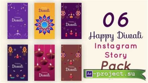 Videohive Happy Diwali Instagram Story Pack Project For