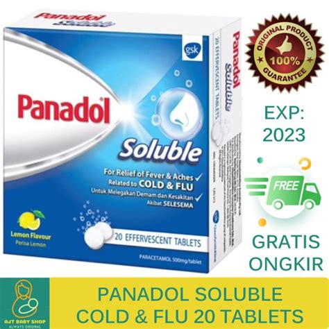 Jual Panadol Soluble 12 Effervescent Tablets Larut Pereda Deman Batuk