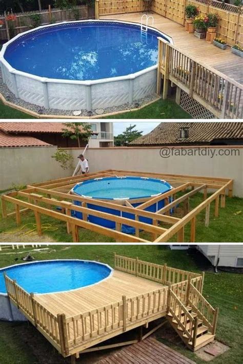 Build An Inexpensive Above Ground Swimming Pool Diy Projects For Everyone Artofit