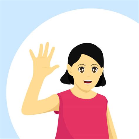 Woman Waving Goodbye Illustrations Royalty Free Vector Graphics And Clip