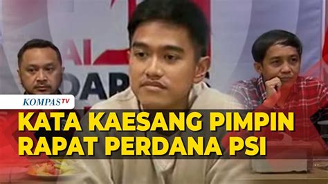 Full Pernyataan Kaesang Usai Pimpin Rapat Perdana Sebagai Ketum Psi