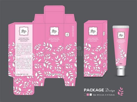 Beauty Packaging Template 3d Box Cosmetics Product Design Package