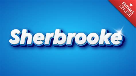 Sherbrooke Clean D Text Effect Generator