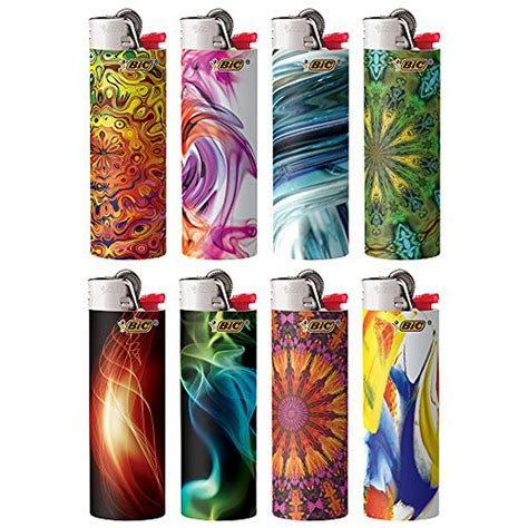 Bic Special Edition Bohemian Series Lighters Set Of 8 Lighters