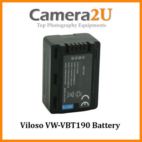 Viloso VW VBT190 Battery For Panasonic V250 V260 V270 V380 V510 V520