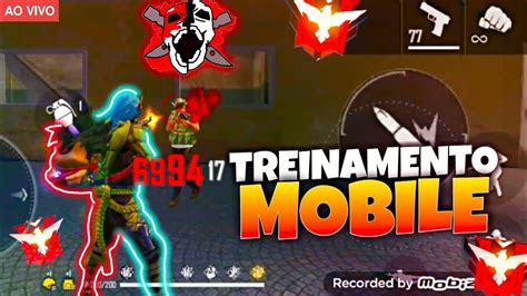 FREE FIRE AO VIVO TREINAMENTO MOBILE INSANO 4x4 BROTA NA