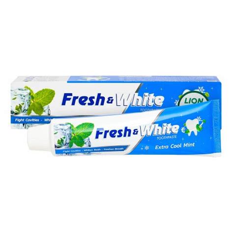 Зубная паста Lion Fresh And White Exta Cool Mint Toothpaste отбеливающая