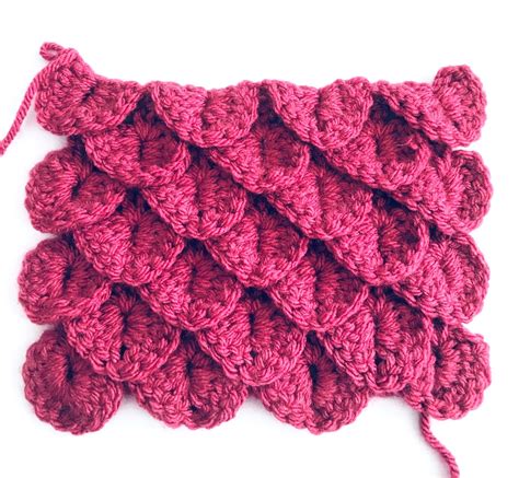 Crochet Crocodile Stitch Tutorial Showing How To Photos And Links T Crochet Crocodile Stitch