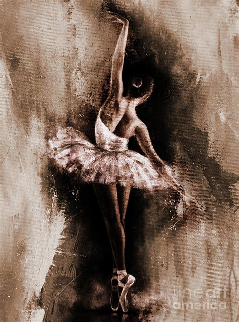 Ballerina Dancing Girl Art 43 Painting by Gull G - Pixels