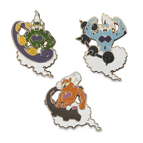 Tornadus, Thundurus & Landorus Pokémon Pins (3-Pack) | Pokémon Center Official Site