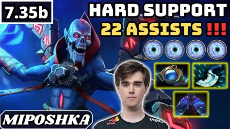 7 35b Miposhka LICH Hard Support Gameplay 22 ASSISTS Dota 2 Full