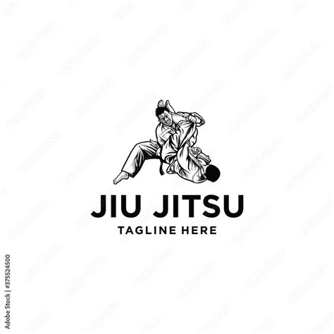 Martial Art Karate Jiu Jitsu Logo Sport Symbol Illustration Vector