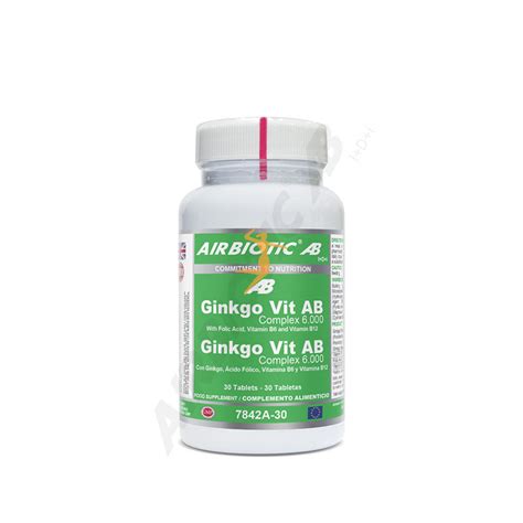 Ginkgo Vit Ab Complex Airbiotic Herbolario Rosana