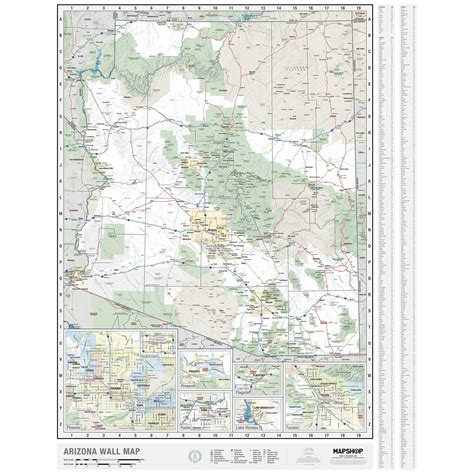 Arizona State Wall Map By Mapshop The Map Shop