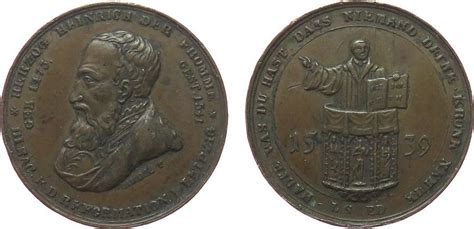 Reformation Religion Medaille 1839 Bronze Leipzig Auf 300 Jahre