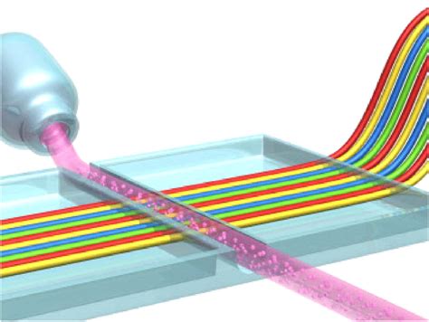 Artist Conception Of A Multiplexed Tfbg Spr Sensors Embedded Across A