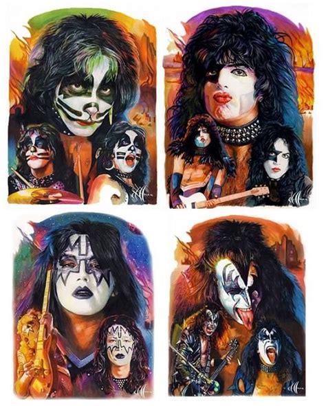 Original Kiss By Chris Hoffman Kiss Artwork Kiss Band Kiss Art