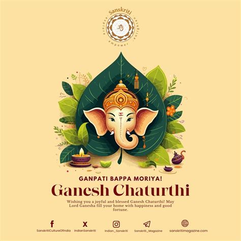 Ganesh Chaturthi 2024: Best Wishes, Messages, and Images to Share on WhatsApp | Sanskriti ...