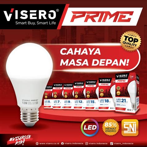 Jual Lampu Led Bohlam Led Visero Prime W W W W W W W