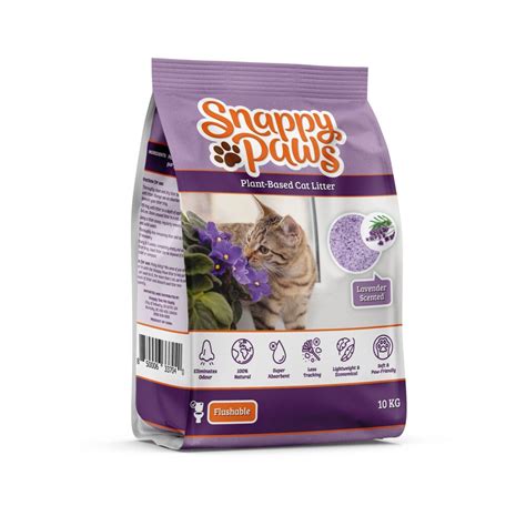 Snappy Tom Pet Supply - Snappy Paws Plant Based Cat Litter (Lavender ...