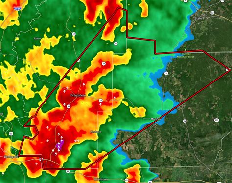 Cancelled — Tornado Warning Continues For Portions Of Hale Perry Co Until 12 Pm The Alabama