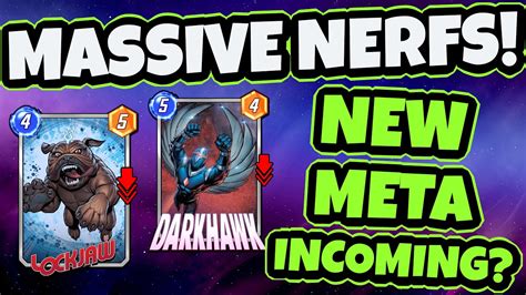 RIP LOCKJAW DARKHAWK Insane Nerfs To Shake Up The Meta Marvel