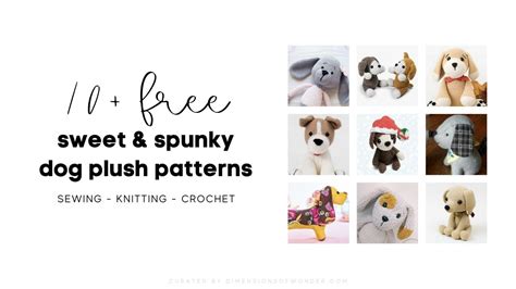 15+ Dog Plush Patterns: The Cutest (Free) Stuffed Dogs To Make