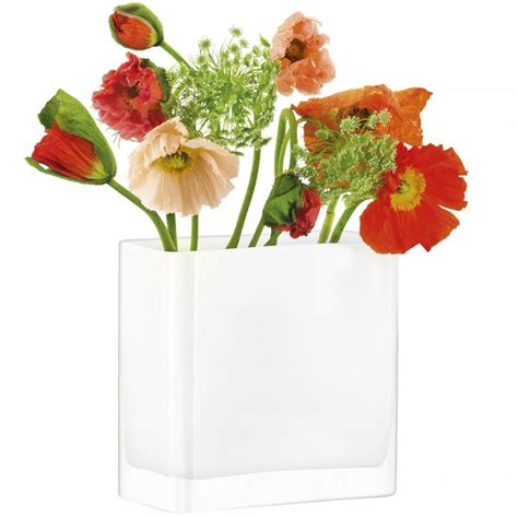 The Thick Walls And Heavy Base Of This Block Shaped Vase Take Their