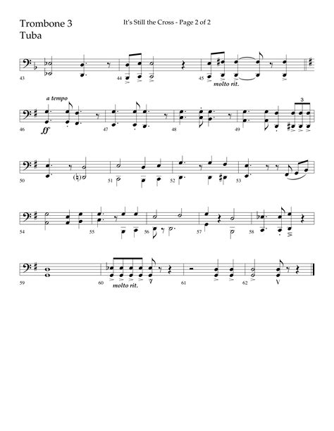 Its Still The Cross Choral Anthem SATB Trombone Tuba Sheet Music PDF