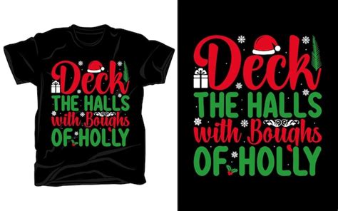 Premium Vector | Deck the halls with boughs of holly