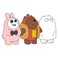 We Bare Bears Grizz In Boba Tea Sticker Sticker Mania Ice Bear We