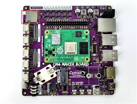 Boot Up Raspberry Pi CM4 On CM4 Maker Board