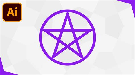 How To Draw A Pentagram In Adobe Illustrator Youtube