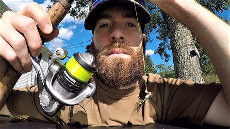 Catching Fish With My Own Beard Hair Homemade Lure Youtube