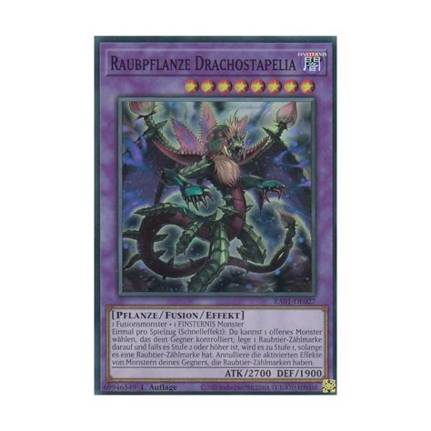 Raubpflanze Drachostapelia V 4 Platinum Secret Rare RA01 DE027 V 4