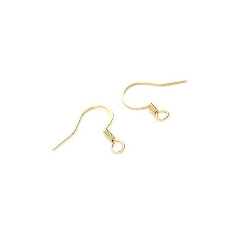 Boucles D Oreille Crochets Mm Acier Inoxydable Finition Dor